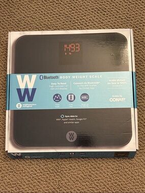 WW (WeightWatchers) Bluetooth Body Weight Scale - Black Accent